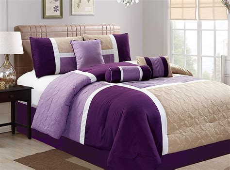 Bedding California King Dcp 7 Piece Luxury Quilted Patchwork Comforter Set Gray Comforters
