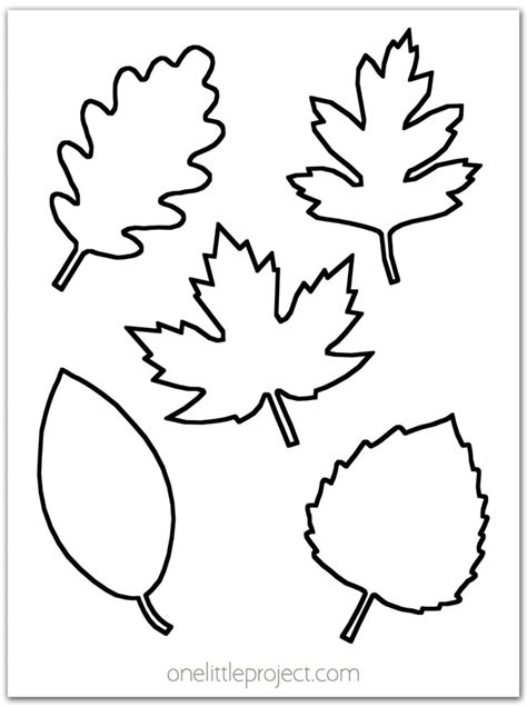 Free Printable Fall Leaf Cutouts