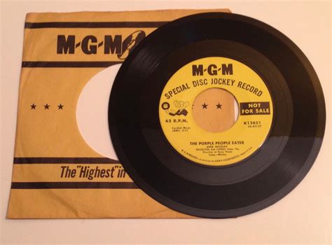 Sheb Wooley The Purple People Eater Mgm Promo 45 Rpm