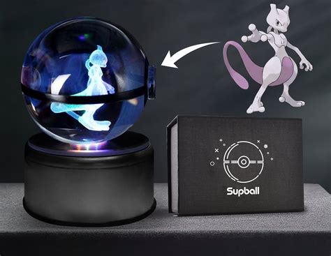 Pokemon Mewtwo Pokemon Mewtwo Pokeball Pokeball Crystal 5cm Etsy