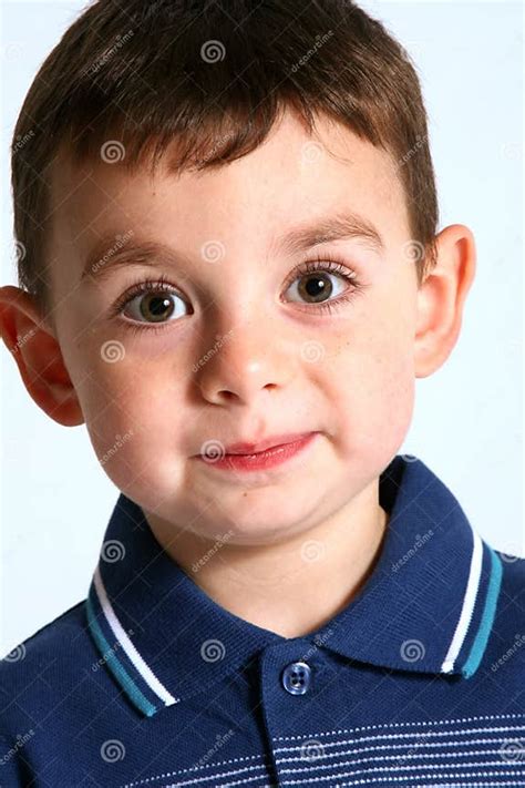 Cute Boy With Brown Hair And Eyes Stock Photo Image Of Families