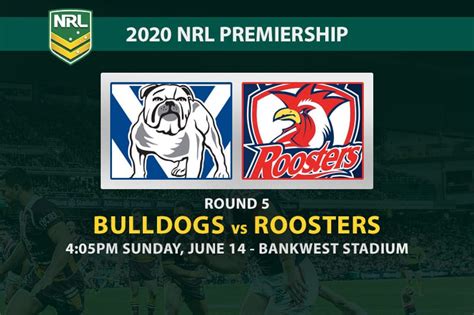 Bulldogs vs roosters is exclusive to fox league. Bulldogs vs Roosters betting tips | NRL 2020 | Round 5