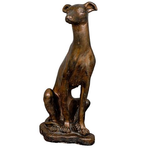 Whippet Dog Statue In A Bronze Finish At 1stdibs Whippet Bronze