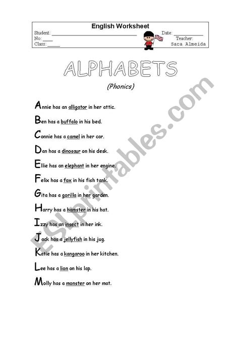 What Is An Alphabet Poem