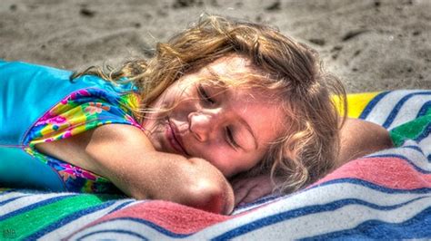 Sleeping Girl On Beach Kevin MG Flickr