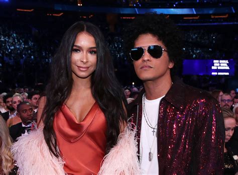 January 30, 2017 by hola! Bruno Mars and girlfriend Jessica Caban at 60th Annual ...