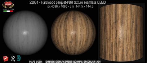 Hardwood Parquet PBR Texture Seamless 22031