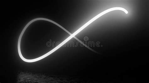 Infinity Symbol Appears Of Multiple Glowing Lines Animated Figure
