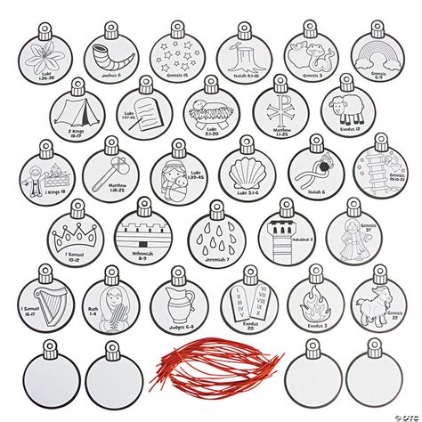 Color Your Own Jesse Tree Ornaments Oriental Trading