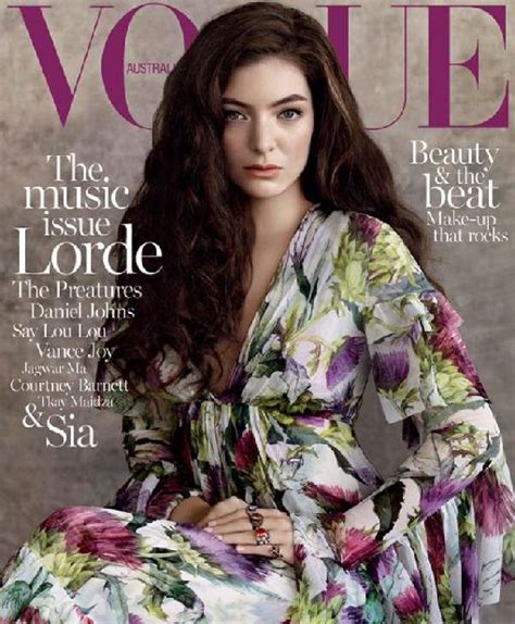 See Lorde On The Cover Of Vogue Australia Vogue Australia Lorde