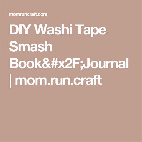 Diy Washi Tape Smash Bookjournal Ncraft Gratitude Journal App