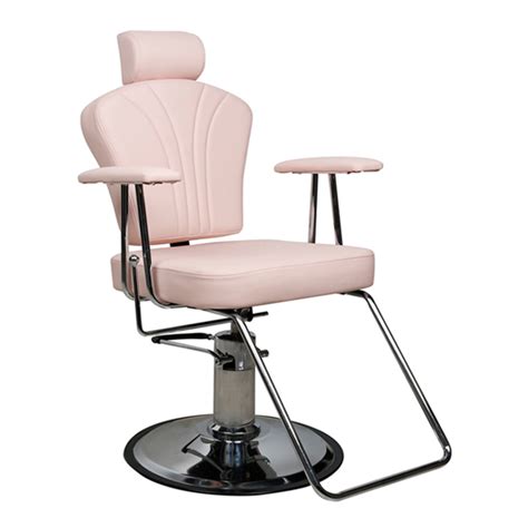 Reclining hydraulic barber chair, 360°swivel heavy duty beauty salon chair, with footrest. Monte Carlo Brow Chair