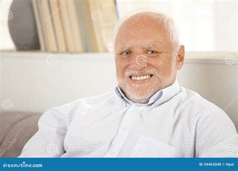 Portrait Of Happy Older Man Stock Photo Image Of Bright Horizontal