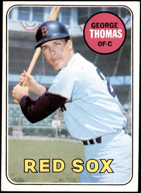 1969 Topps 521 George Thomas Boston Red Sox Baseball