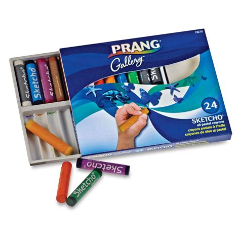 Prang Gallery Sketcho Oil Pastel Crayons Assorted Colors Set Of 24