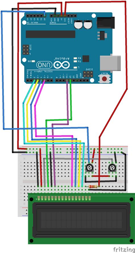 Using 16x2 Lcd With Arduino Hackster Io Vrogue