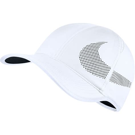 Nike Aerobill Featherlight Mens Tennis Hat Whiteblack