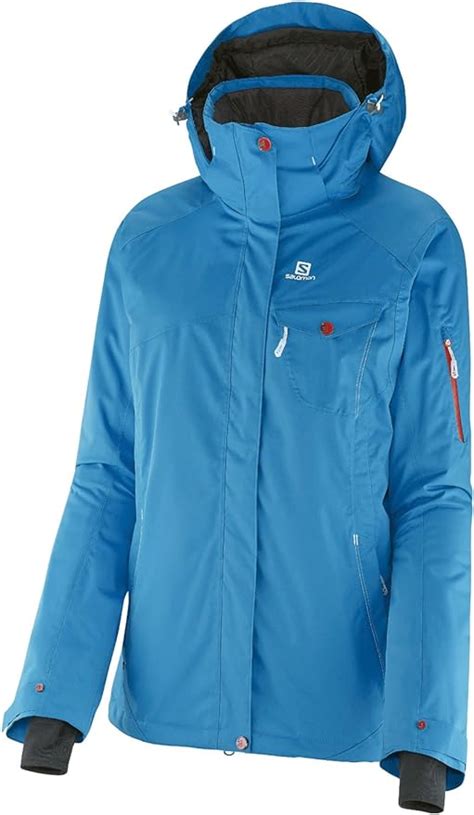 Salomon Womens Ski Jacket Blue Uk Clothing