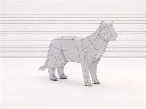 Thingiverse is a universe of things. ORIGAMI---Cat Free 3D Model in Cat 3DExport