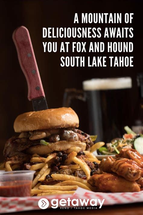 The lake beaches in south lake tahoe offer rest, relaxation, and water fun. Fox and Hound South Lake Tahoe in 2020 | Food challenge ...
