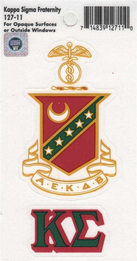 Stickers Kappa Sigma Crest Sigma Kappa Kappa Sorority Fraternity