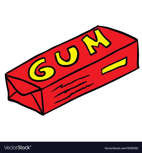 Pack Of Gum Royalty Free Vector Image Vectorstock