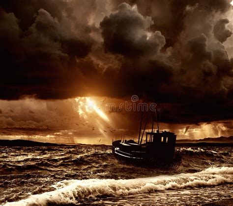 8083 Boat Stormy Sea Stock Photos Free And Royalty Free Stock Photos