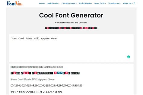 Cool Font Generator 𝓒𝓸𝓹𝔂 And ₱₳₴₮Ɇ ♟