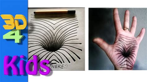 Deviantart is the world's largest online social community for artists and art enthusiasts, allowing people to connect through the creation and sharing of art. easy 3D drawing Hole in your hand step by step for kids - YouTube
