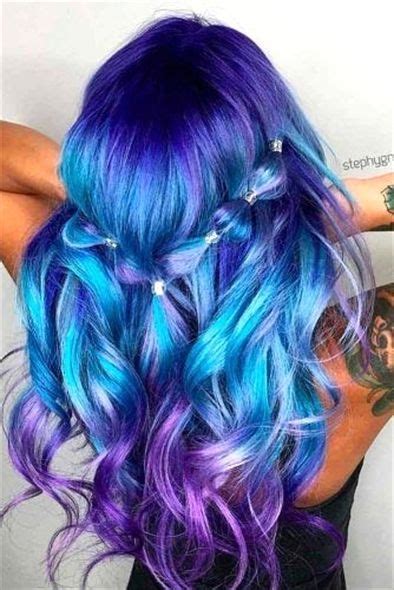 Fabulous Purple And Sky Blue Ombre Picture 2 Ombrehair Blue Ombre