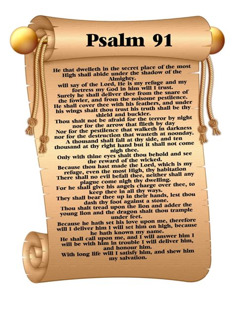 Psalm 91 Poster A4 Bible Poster Psalm 91 Etsy Canada