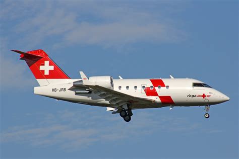 Rega Swiss Air Ambulance Hb Jrb Bombardier Challenger 604 29