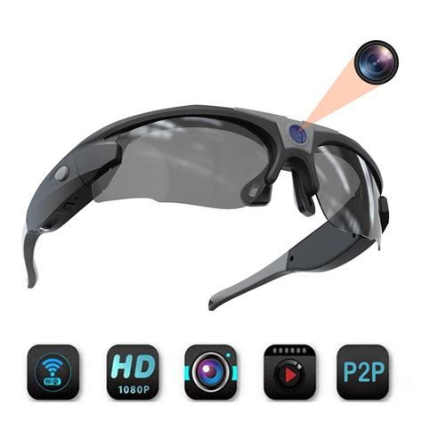 mini camera wifi smart glasses hd 4k 1080p for driving record cycling eyewear camcorder for