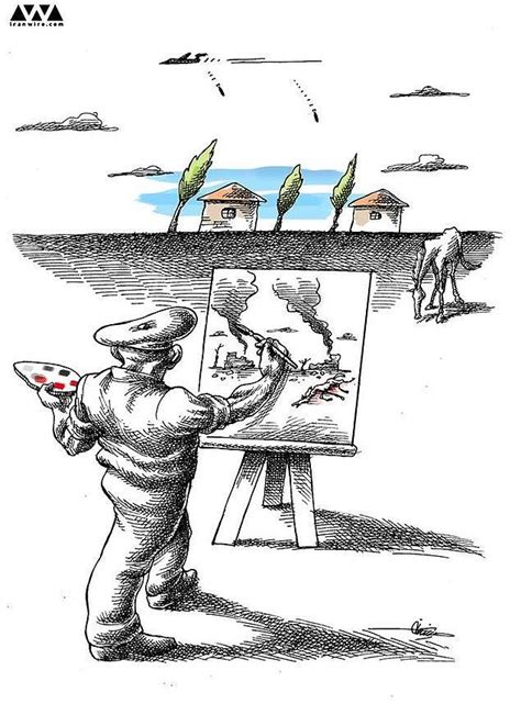 A Man Painting On An Easel With Birds Flying Over It