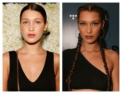 Bella hadid in 2010 (l) and in 2015 (r). Bella Hadid Nose Job Plastic Surgery Before And After ...