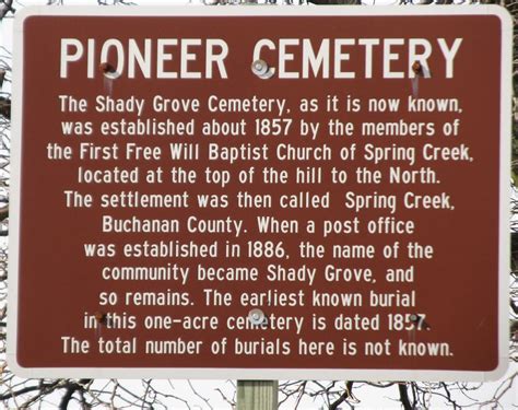 Shady Grove Cemetery De Jesup Iowa Cimetière Find A Grave