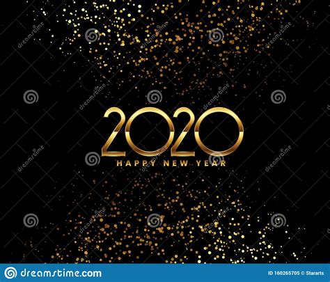 Ook zal de winnende postcode later bekend gemaakt worden. Fijne Nieuwjaarsdag 2020-achtergrond Met Gouden Confetti ...