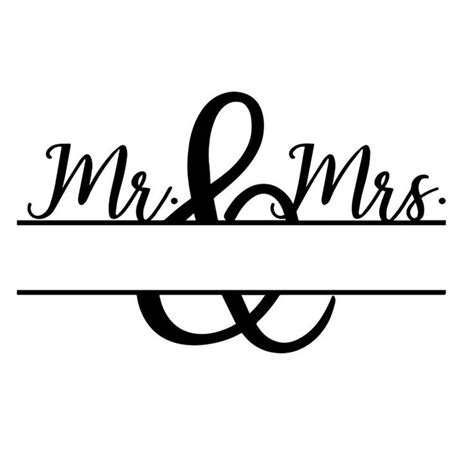 Mr And Mrs Wedding Svg Etsy In 2021 Cricut Monogram Font Cricut