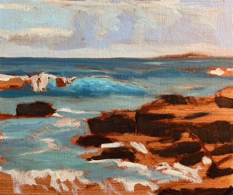 How To Paint A Rocky Shore Seascape — Samuel Earp Artist Rocky Shore