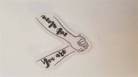 You Are Not Alone Hands Pins Magnets And Necklaces