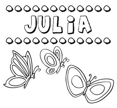 Desenho Do Nome Julia Para Imprimir E Pintar Imagens De Nomes