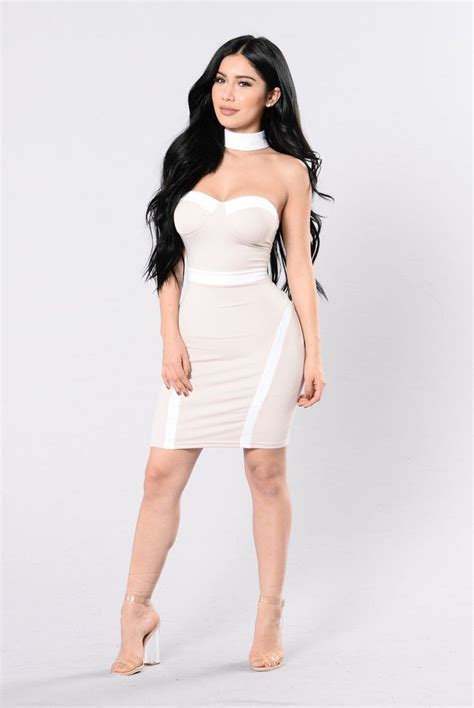 One For The Money Dress Nude White White Fashion Look Fashion