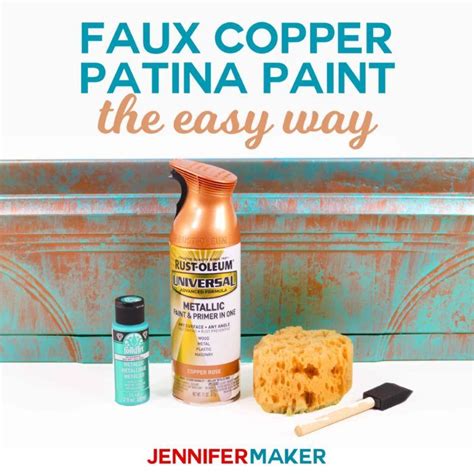 Faux Copper Patina Paint The Easy Way Patina Paint Copper Patina