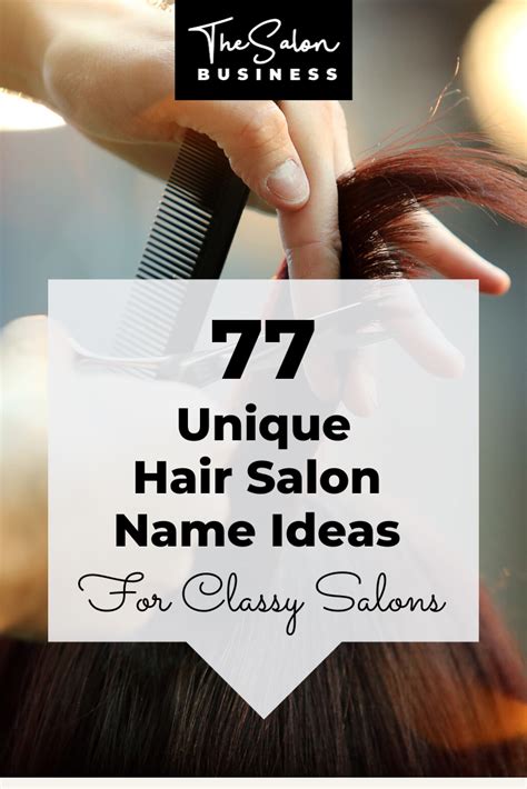 77 Unique Hair Salon Name Ideas Hair Salon Names Classy Hair Salon
