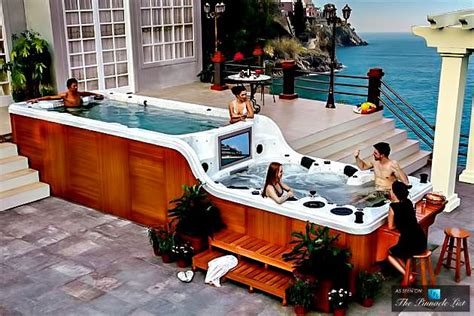 The Luxema 8000 Split Level Luxury Hot Tub Luxury House Jacuzzi House Design
