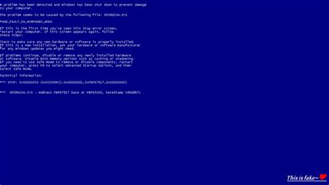 Fake Blue Screen Of Death Wallpaper By Masquerade Chan On Deviantart