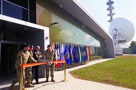 Landstuhl Satcom Facility Cuts Ribbon On New Building Article The