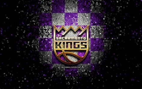 Download Wallpapers Sacramento Kings Glitter Logo Nba