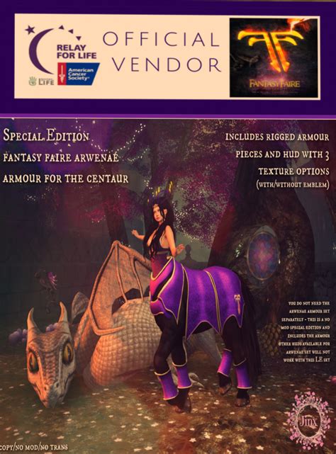 Jinx ~ Special Edition Fantasy Faire Arwenae Armour For The Centaur