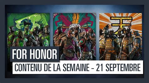 For Honor Nouveau Contenu De La Semaine 21 Septembre VF HD YouTube